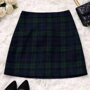 Abercrombie & Fitch Black and Green Mini Skirt